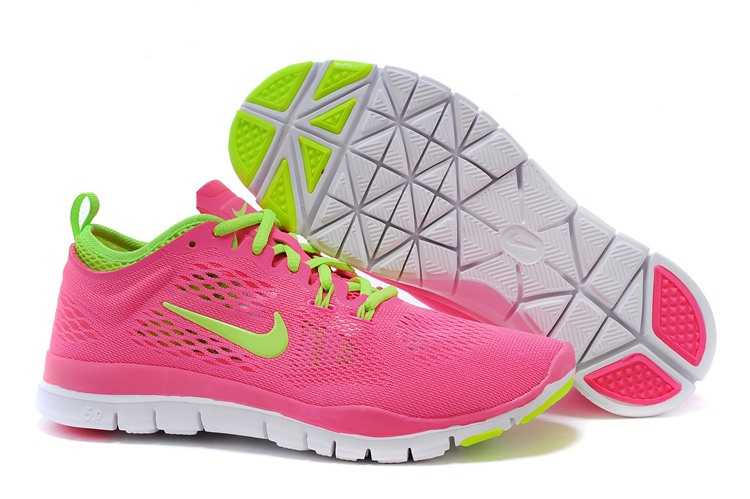 Nike Free 5.0 V2 Femme De La Chine Moins Cher De La Mode Baskets Rose Vert